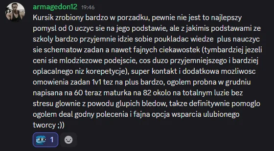 Opinia ucznia 12