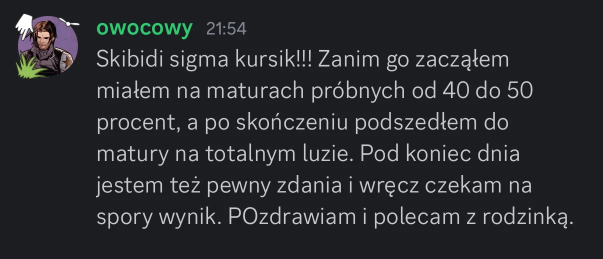 Opinia ucznia 8